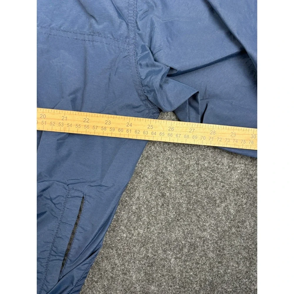 Vintage Good News USA Quarter Zip Windbreaker Jacket Navy Blue Yellow Mens L